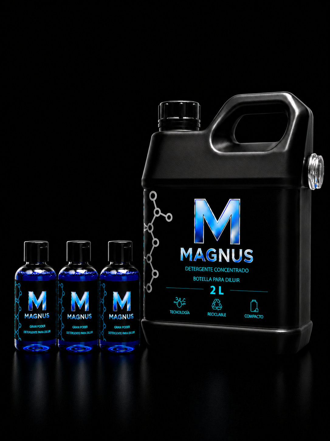 Pack 3 Magnus 250 ml + bidón
